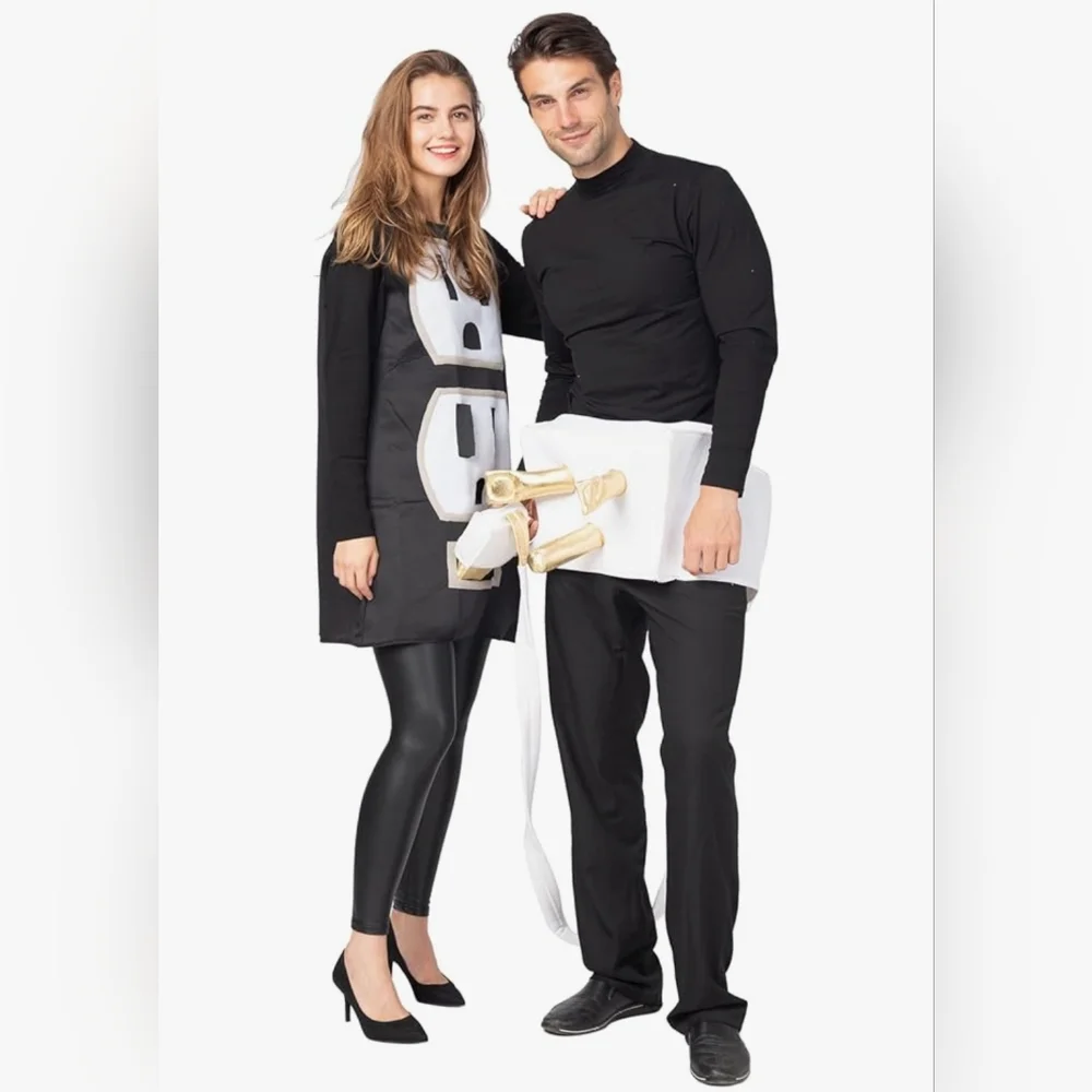 Spooktacular Creations NWOT Adult Couples Plug and Socket Costume Set Size XL - Picture 5 of 7